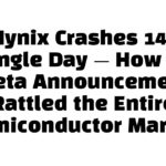 SK Hynix Crashes 14% in a Single Day — How One Meta Announcement Rattled the Entire Semiconductor Market