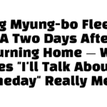 Hong Myung-bo Flees to LA Two Days After Returning Home — What Does “I’ll Talk About It Someday” Really Mean?