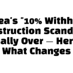 Korea’s “10% Withheld” Construction Scandal Is Finally Over — Here’s What Changes